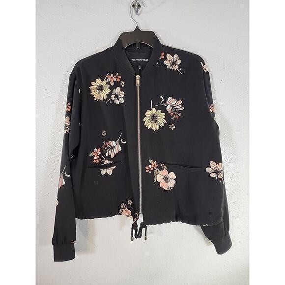 Who What Wear Jackets & Blazers - WHO WHAT‎ WEAR Floral Bomber Jacket Size Medium